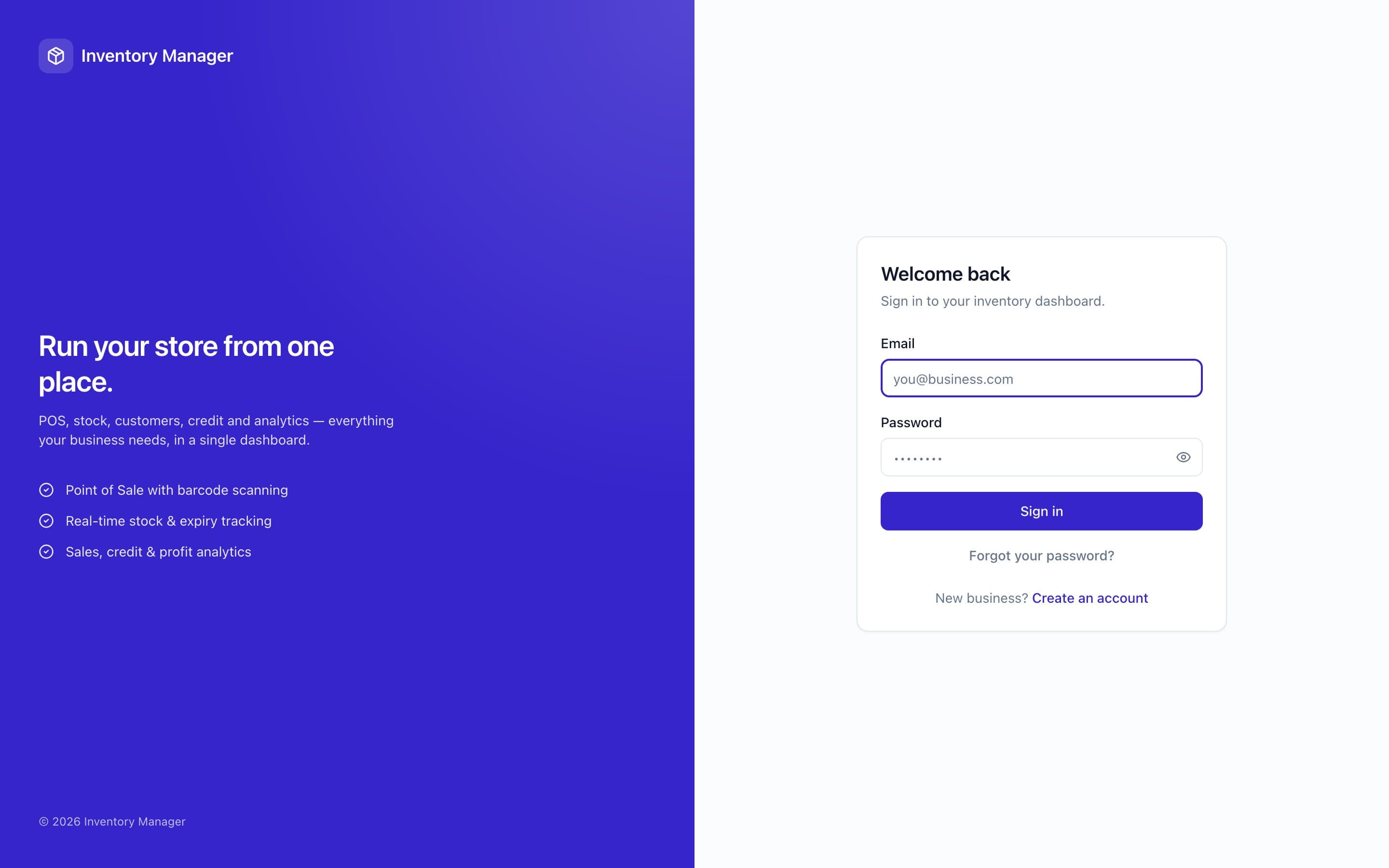 Inventory Manager — preview
